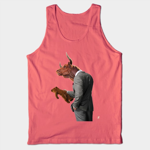 Bull Tank Top by RobArt